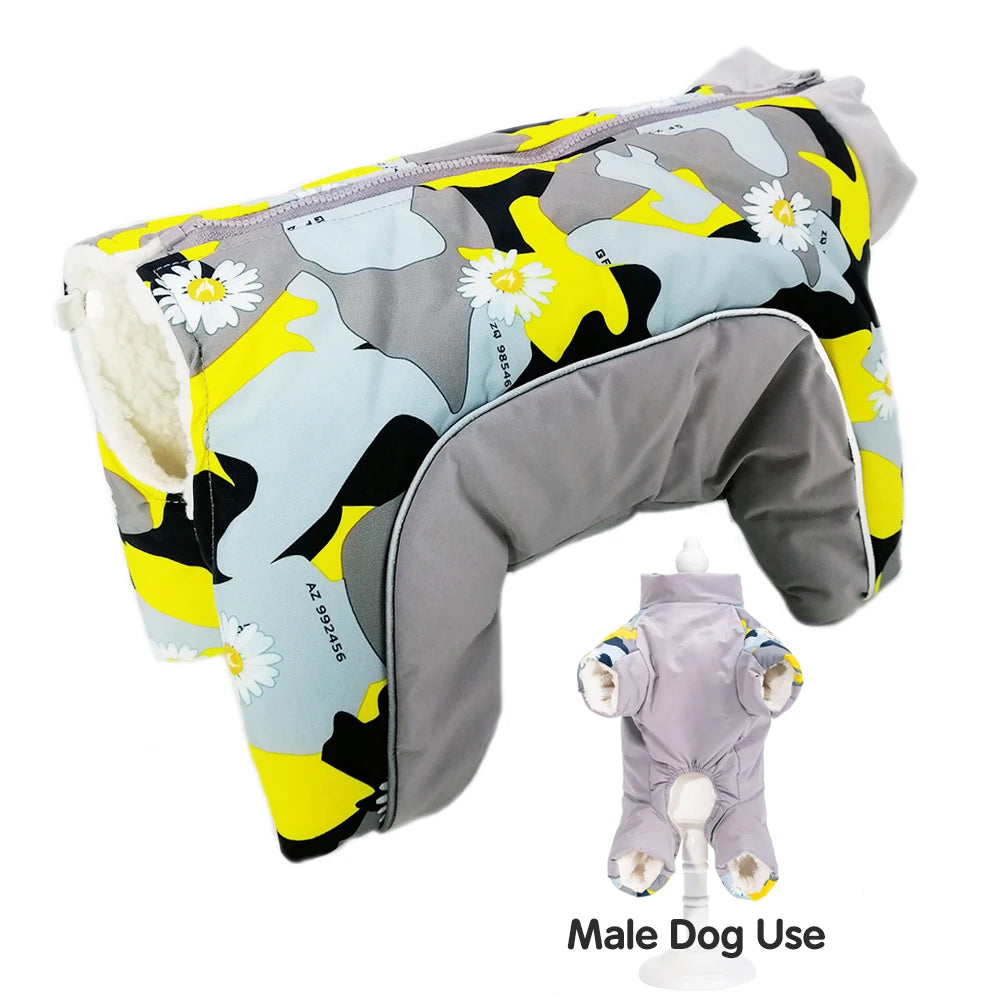 Waterproof Reflective Dog Winter Snowsuit – Extra Warm Jacket for Small Dogs