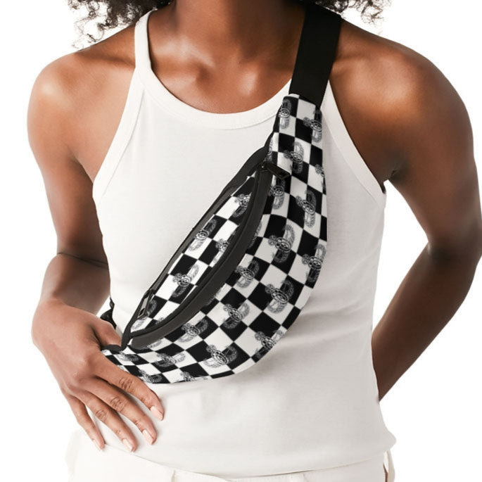 Print On Demand - Crossbody Sling Bag - "EOD Checkered Flag"
