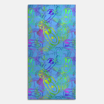 Print On Demand  - Beach Towel - "It's 5 o'clock Somewhere" (Pastels)