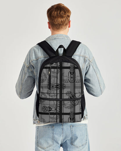 Print On demand - Duo-Zip Backpack - "EOD Plaid" (Grey)