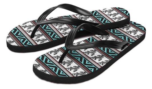 Print On Demand - Flip Flops - "Aztec Prickly Pear"