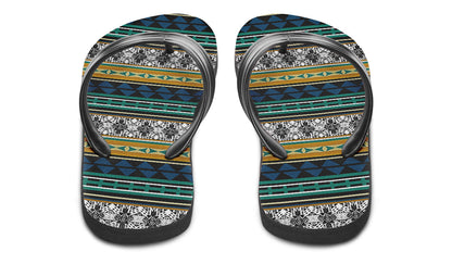 Print On Demand - Flip Flops - "Aztec Verde"