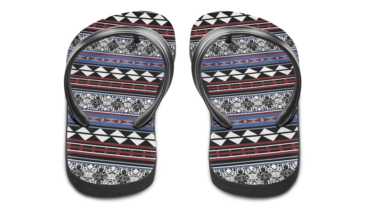 Print On Demand - Flip Flops - "Aztec Maroon"