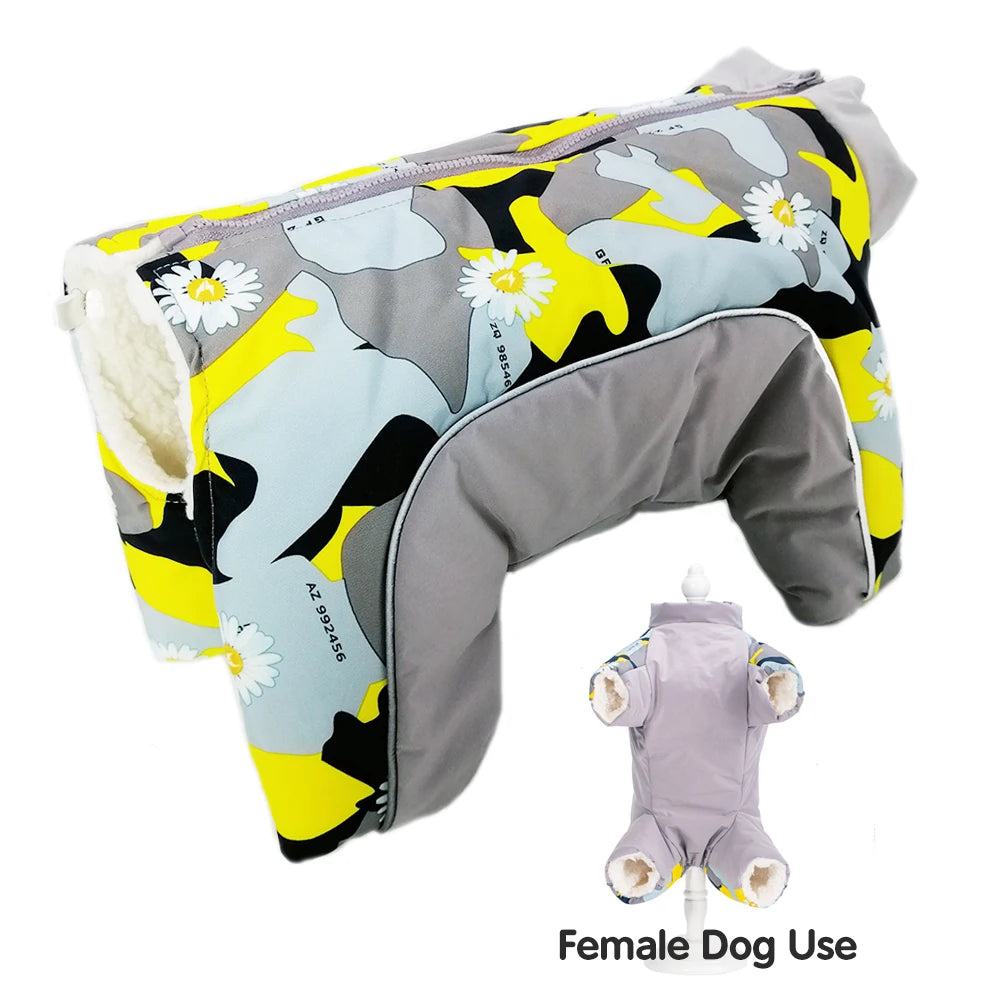 Waterproof Reflective Dog Winter Snowsuit – Extra Warm Jacket for Small Dogs