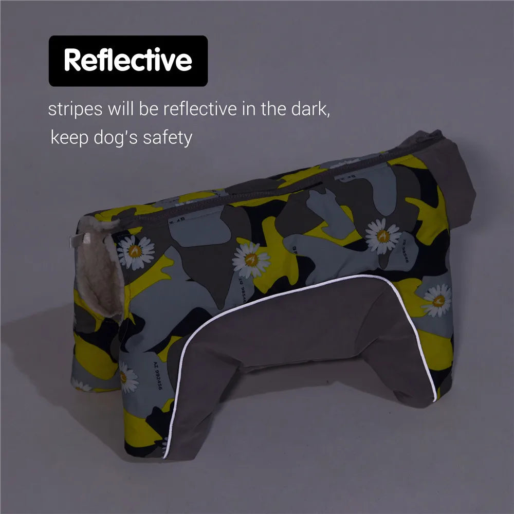 Waterproof Reflective Dog Winter Snowsuit – Extra Warm Jacket for Small Dogs