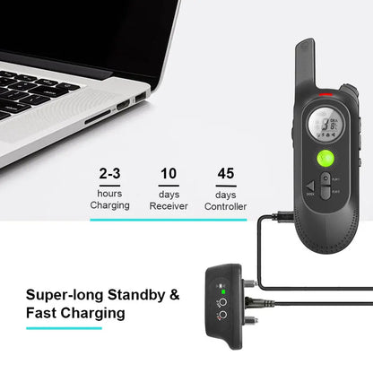 Waterproof Remote Dog Training Collar Vibration & Shock for Large Dogs