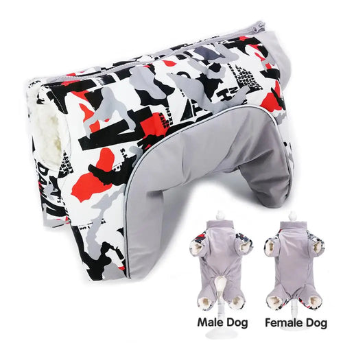 Waterproof Reflective Dog Winter Snowsuit – Extra Warm Jacket for Small Dogs