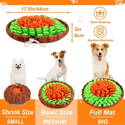 Foldable Washable Felt Pet Sniffing Slow Feeding Mat Toy