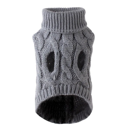 Cable Knit Dog Sweater