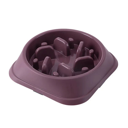 Non‑Slip Slow Feed Pet Bowl Anti‑Choke Healthy Eating for Cats & Dogs