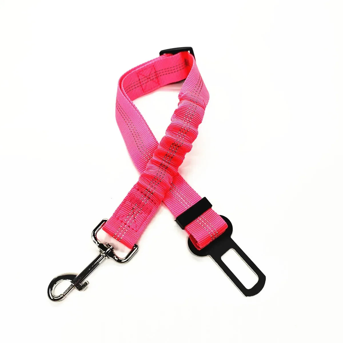 Adjustable Pet Car Seat Belt with Dog Harness Safety Lead Clip