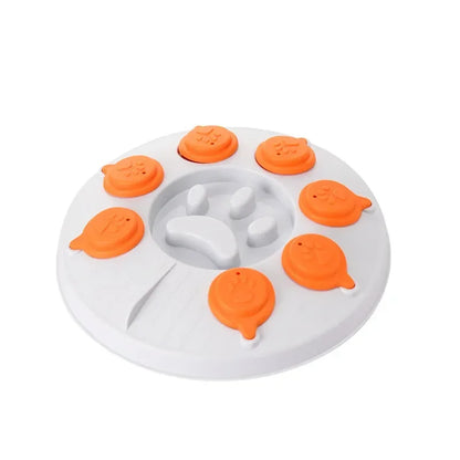 Interactive Slow Feeder Puzzle Toy Bowl for Dogs & Cats