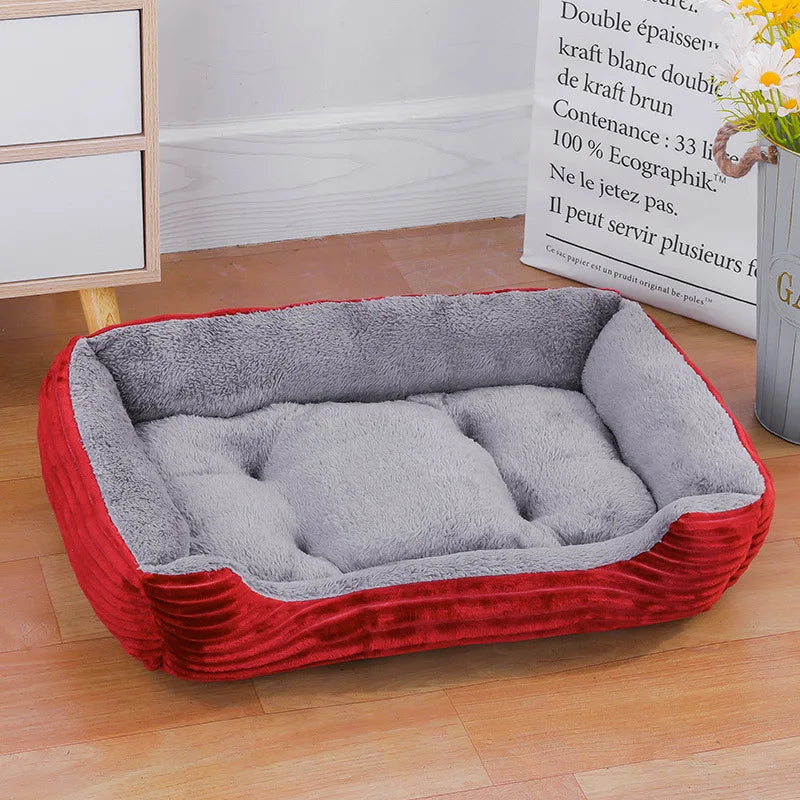 Waterproof Soft Warm Square Pet Bed House for Small to Large Dogs
