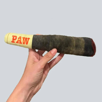 Interactive Plush Cigar‑Design Dog Toy Squeaky Chew for Small & Medium Dogs