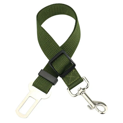 Adjustable Pet Car Seat Belt with Dog Harness Safety Lead Clip