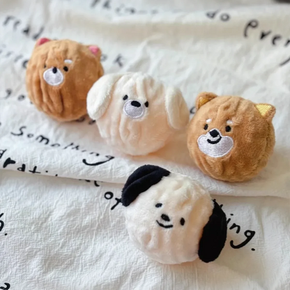 Spiked Squeaky Puppy Ball Toy for Teeth Cleaning & Interactive Play