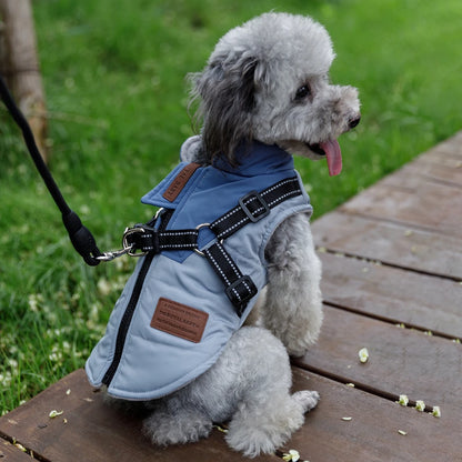 Waterproof Winter Dog Jacket with Built-In Harness – Warm Coat for All Dog Sizes