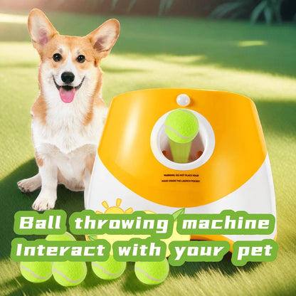 Automatic Dog Ball Launcher Rechargeable USB Interactive Fetch Toy