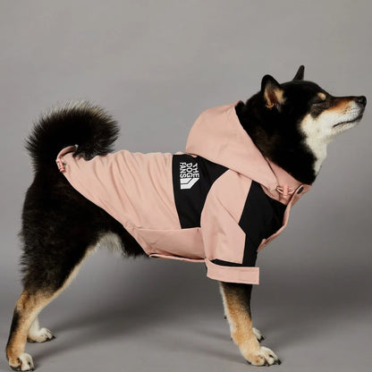 Dog Windbreaker Raincoat Hoodie – Lightweight Jacket for Small & Large Dogs
