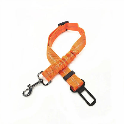 Adjustable Pet Car Seat Belt with Dog Harness Safety Lead Clip