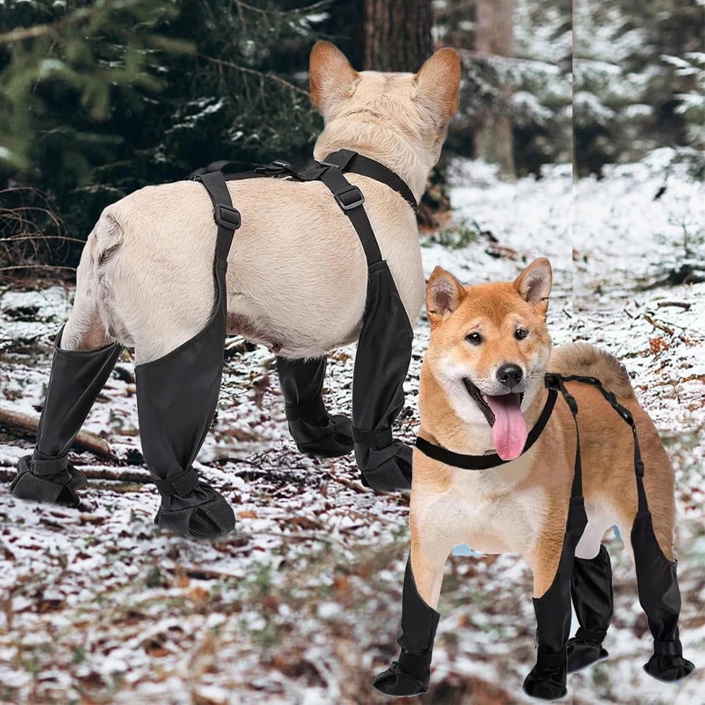 Anti‑Slip Outdoor Dog Shoes Paw Protector Rain Booties for Dogs