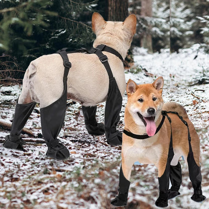 Anti‑Slip Outdoor Dog Shoes Paw Protector Rain Booties for Dogs