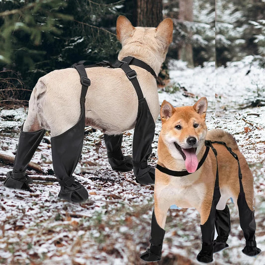 Anti‑Slip Outdoor Dog Shoes Paw Protector Rain Booties for Dogs