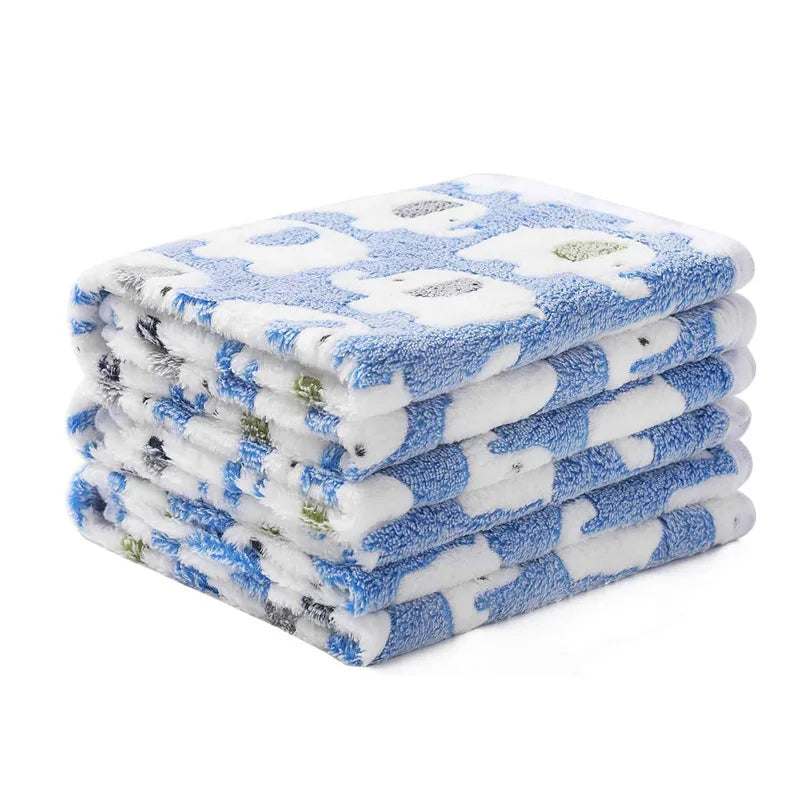 Soft Fluffy Pet Travel Blanket Mat for Cats & Dogs Warm Comfort