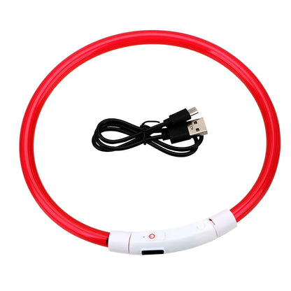 Led Usb Dog Collar Pet Dog Night Luminous Charge