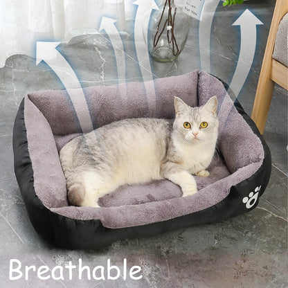 Waterproof Soft Warm Square Pet Bed House for Small to Large Dogs