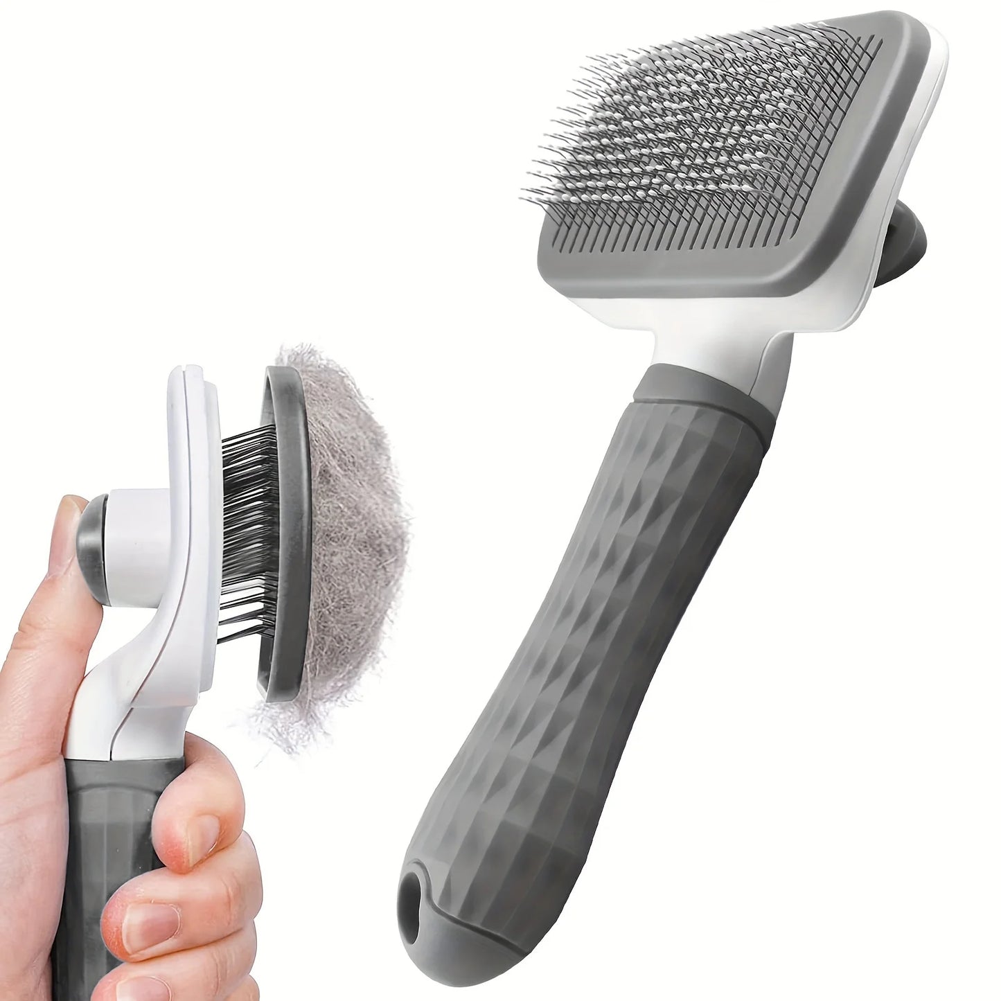 Self-Cleaning Pet Grooming Brush Slicker Comb for Dogs & Cats