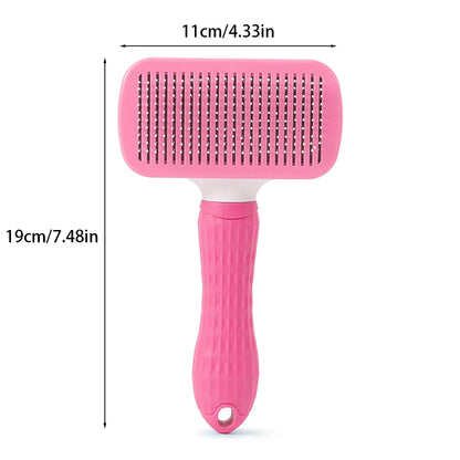 Self-Cleaning Pet Hair Remover Brush for Dogs & Cats Grooming