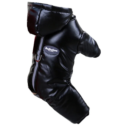 Hooded Dog Winter Jumpsuit