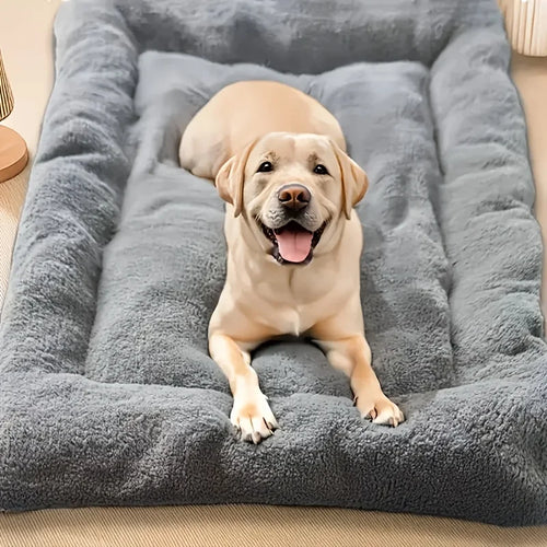 Extra Large Plush Dog Bed Sofa Thickened Soft Pet Crate Mat