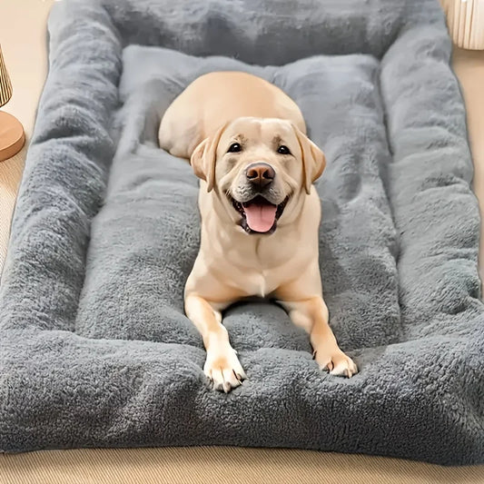 Extra Large Plush Dog Bed Sofa Thickened Soft Pet Crate Mat