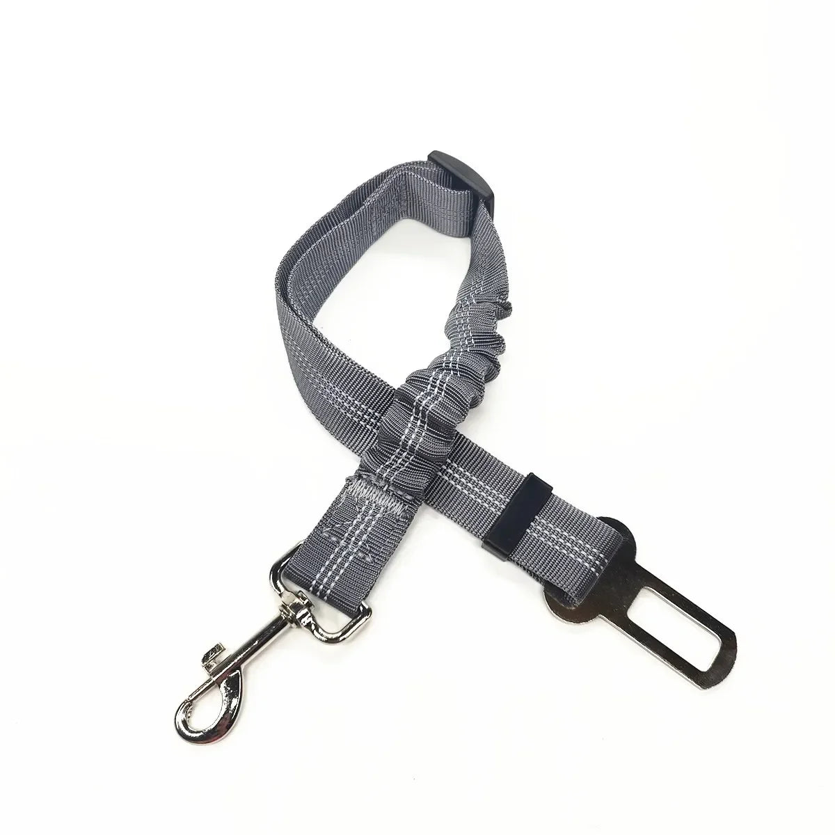 Adjustable Pet Car Seat Belt with Dog Harness Safety Lead Clip