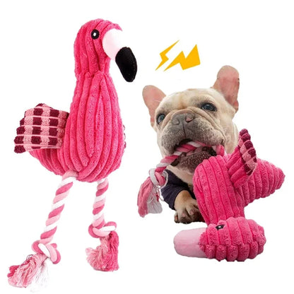Flamingo Pet Toy Bite-Resistant Interactive Toy for Cats & Dogs