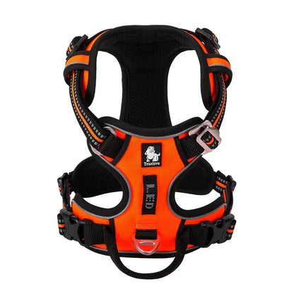 TRUE LOVE No Pull Reflective Nylon Dog Harness Adjustable Comfortable