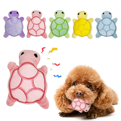 Dog Toy Mini Turtle Plush Chew Toy for Puppies