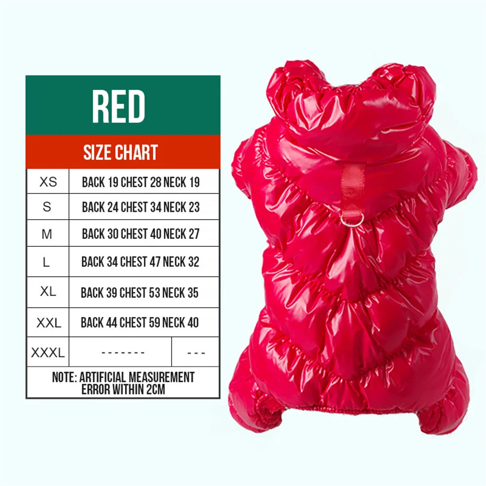 Fleece Dog Winter Jumpsuit