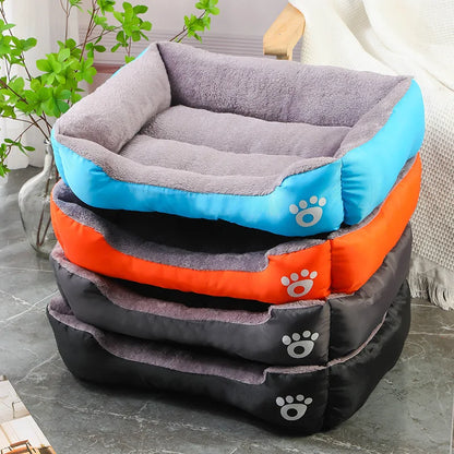 Waterproof Soft Warm Square Pet Bed House for Small to Large Dogs