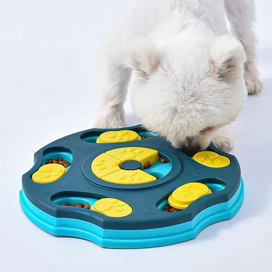 Interactive Slow Feeder Puzzle Toy Bowl for Dogs & Cats