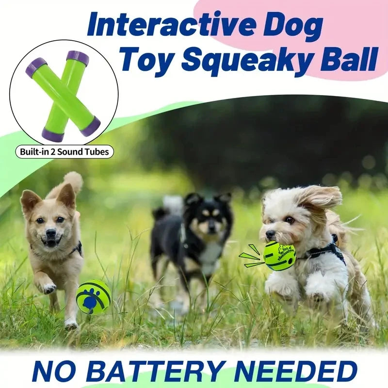 Interactive Giggle Ball Dog Toy for IQ Training & Mental Stimulation