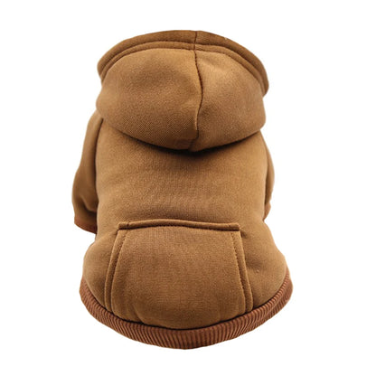 Warm Winter Dog Hoodie for Small & Medium Dogs French Bulldog Coat