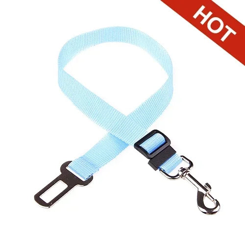 Adjustable Pet Car Seat Belt with Dog Harness Safety Lead Clip