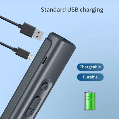 USB Rechargeable Ultrasonic Dog Repeller Anti‑Barking Trainer with LED
