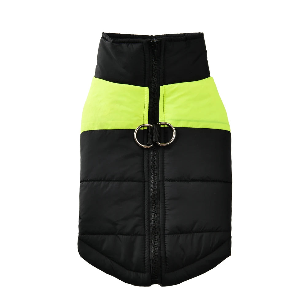 Waterproof Warm Dog Jacket with D-Ring for Small to Large Dogs