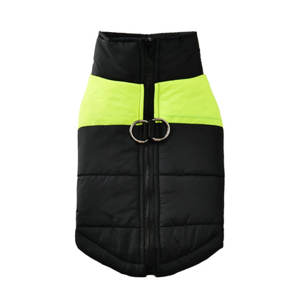 Waterproof Warm Dog Jacket with D-Ring for Small to Large Dogs