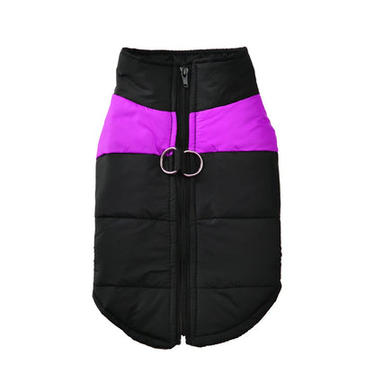 Waterproof Warm Dog Jacket with D-Ring for Small to Large Dogs