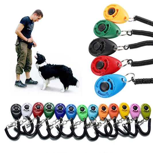 Dog Training Clicker Pet Cat Dog Click Trainer Various Style